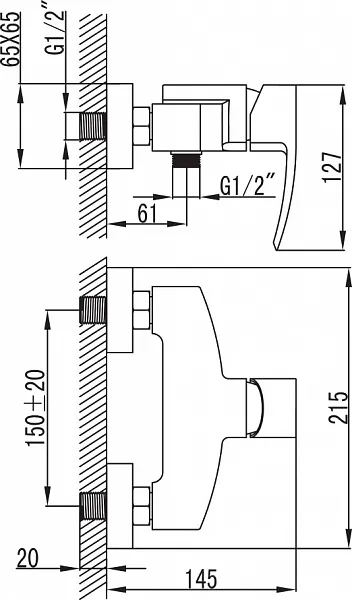 Смеситель Iddis Vane YA33177C для душа фото 7