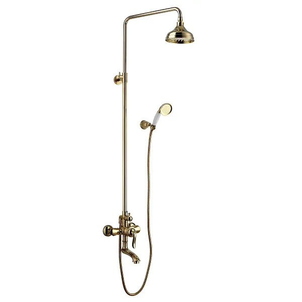 Душевая стойка Lemark Brava LM4762G со смесителем фото 1