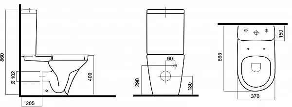 Унитаз-компакт Am.Pm Inspire C508607WH напольный фото 7