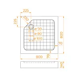 Душевой поддон RGW SMC 57350188-01U фото 6