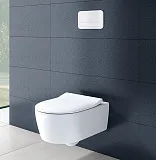 Унитаз Villeroy & Boch Avento 5656 HR01 подвесной безободковый с микролифтом фото 3