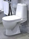 Унитаз-компакт Sanita Luxe WC.CC/Max/2-DM/WHT.G/S1 напольный с сиденьем микролифт фото 3
