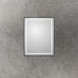 Зеркало BelBagno Kraft 70x90 SPC-KRAFT-700-900-LED-TCH-WARM-NERO с подсветкой фото 2