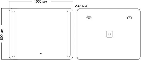 Зеркало Grossman Lara 100x80 1310080 с подсветкой фото 4