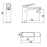 Смеситель Lemark Bronx LM3737GM для раковины фото 2