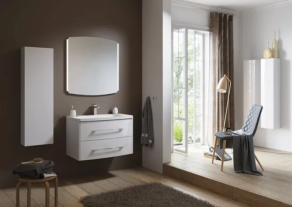 Зеркало Aqwella 5 stars Neringa 80x82 NER0208 с подсветкой фото 3