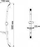 Душевая штанга WasserKRAFT A006 фото 3