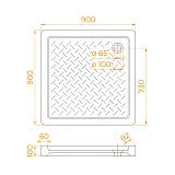 Душевой поддон RGW CER 19170199-04 фото 2