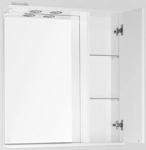 Зеркало Style Line Жасмин 70x83 ЛС-00000042 правое с полочкой и подсветкой фото 2