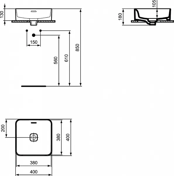 Раковина Ideal Standard Strada II 40 см T296301 фото 4