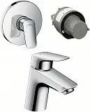Комплект смесителей Hansgrohe Logis 71071000/71666000 3 в 1 фото 1