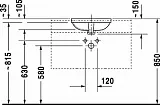 Рукомойник Duravit DuraStyle 037337 фото 4