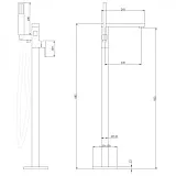 Смеситель для ванны с душем ABBER Daheim AF8215 фото 6