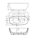 Акриловая ванна Vincea 160x78 VBT-405-1600 фото 4