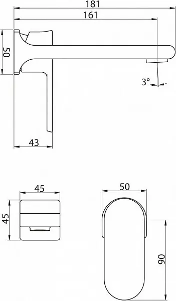 Смеситель BelBagno Terra TER-BLM-CRM для раковины с внутренней частью фото 2