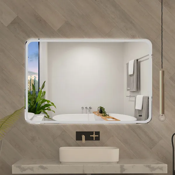 Зеркало Mixline Турин-2 80x120 4610259063624 с подсветкой фото 3