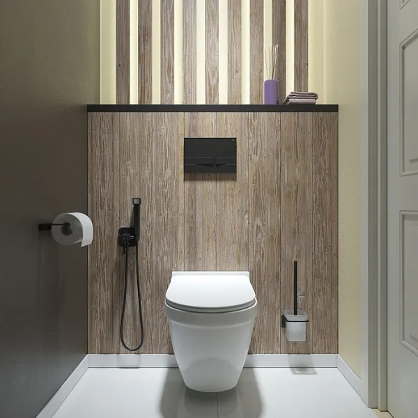 Клавиша смыва Iddis Unifix UNI06MBi77 черная матовая фото 2