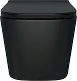 Унитаз подвесной Teymi Eva Pro Vortex Black W00789 подвесной безободковый с микролифтом фото 9