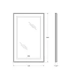 Зеркало BelBagno Kraft 50x80 SPC-KRAFT-500-800-LED-TCH-WARM-NERO с подсветкой фото 8