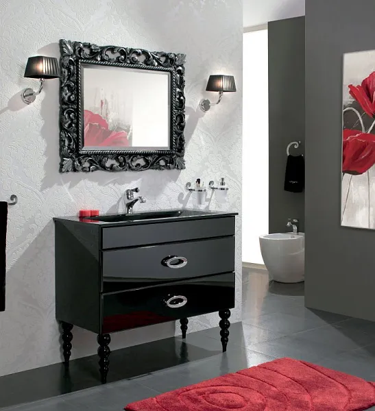 Зеркало Cezares 620/A nero/argento фото 4