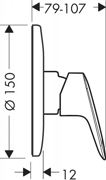 Смеситель Hansgrohe Logis 71606000 для душа фото 2
