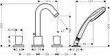 Смеситель Hansgrohe Logis 71314000 на борт ванны фото 2