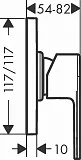 Смеситель Hansgrohe Vernis Shape 71658670 для душа фото 2