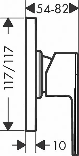Смеситель Hansgrohe Vernis Shape 71658670 для душа фото 2