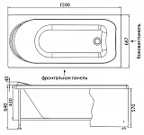 Экран для ванны Aquanet Nord Эко 160 см 176064 фото 3