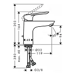 Смеситель Hansgrohe Logis 71178000 для раковины фото 2