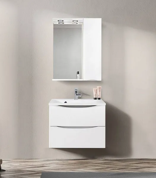 Зеркало-шкаф BelBagno Marino 60x75 MARINO-SPC-600/750-1A-BL-P-R правое с подсветкой фото 13