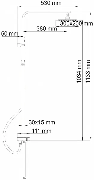 Душевая стойка WasserKRAFT A042 фото 7