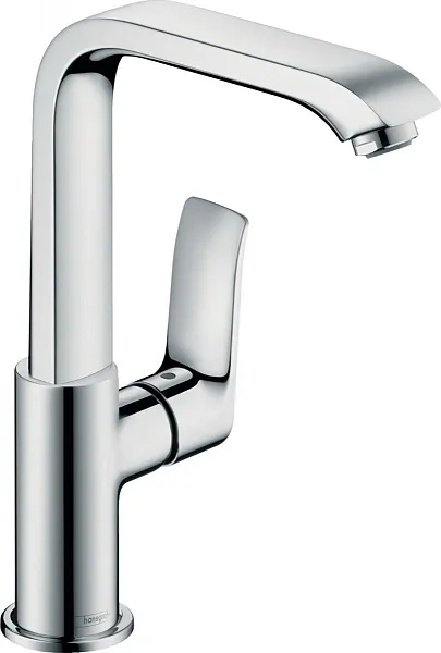 Смеситель Hansgrohe Metris 31187000 для раковины с донным клапаном фото 1