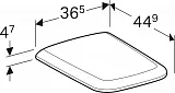 Крышка-сиденье Geberit iCon Square 571910000 с микролифтом фото 3