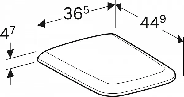 Крышка-сиденье Geberit iCon Square 571910000 с микролифтом фото 3