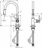 Смеситель Axor Montreux 16581800 для кухонной мойки фото 3