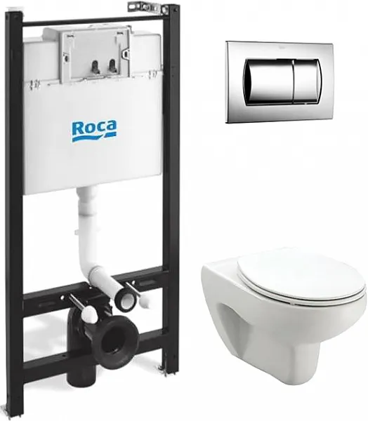 Унитаз с инсталляцией и кнопкой смыва Roca Victoria 893100000 фото 1