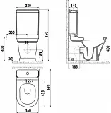 Бачок для унитаза Creavit Antik AN410-00CB00E-AD00 фото 3