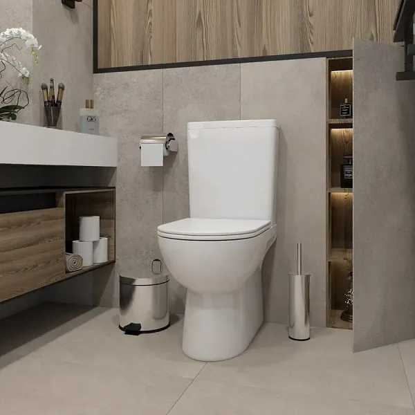 Унитаз-компакт Teymi Alina W00091 напольный безободковый с микролифтом фото 4