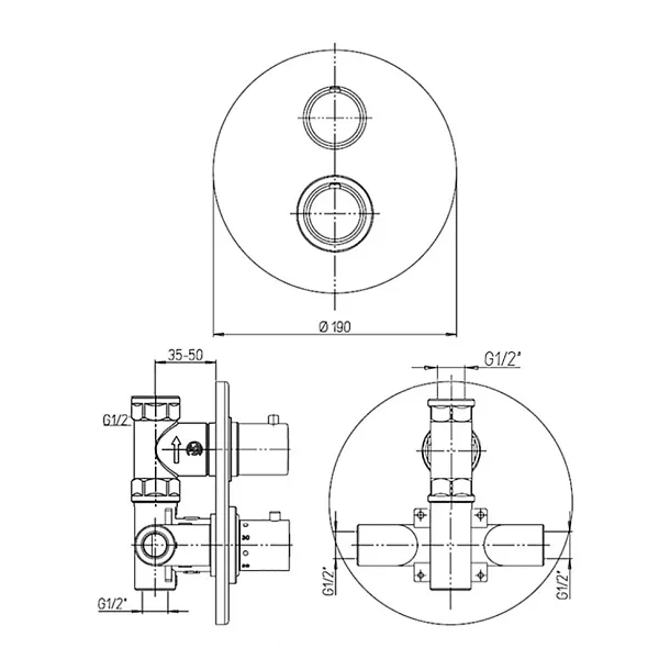 Встраиваемый смеситель PAINI Cox 78CR690TH фото 6