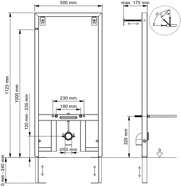 Инсталляция для биде Berges Wasserhaus Novum 049212 фото 5