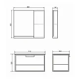 Зеркало Comforty Бонн 88x80 00-00001951CF с полочкой фото 3