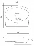 Раковина Акватон Акванью 46 см 1WH110150 фото 3
