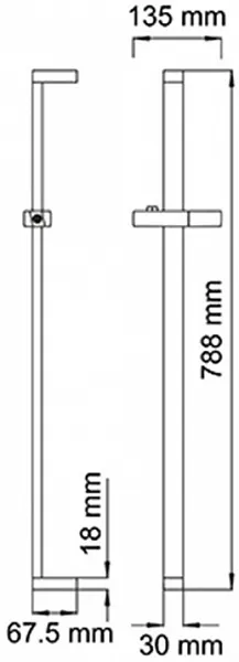 Душевая штанга WasserKRAFT A037 фото 3
