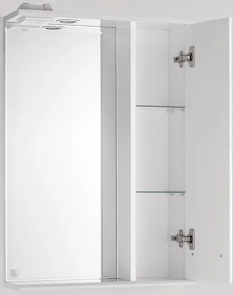 Зеркало Style Line Ирис 55x83 ЛС-00000018 правое с полочкой и подсветкой фото 2