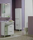 Шкаф-пенал Акватон Альтаир 50x178 см белый / светлое дерево 1A041803AR010 фото 2