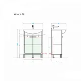Тумба под раковину Alavann Vittoria 50 см ALV0672001 фото 4