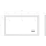 Зеркало Vigo Geometry Media Voice 70x120 4640027149021 с подсветкой фото 7