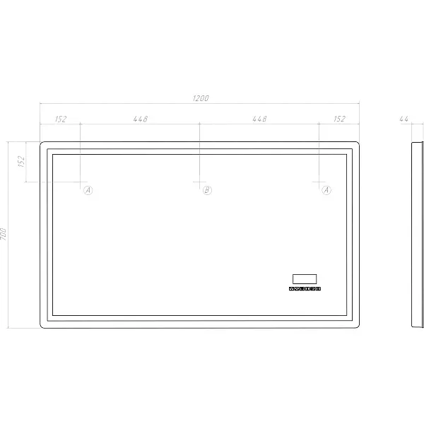 Зеркало Vigo Geometry Media Voice 70x120 4640027149021 с подсветкой фото 7