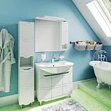 Зеркало Runo Стиль 75x80 00000001128 правое с полочкой и подсветкой фото 4